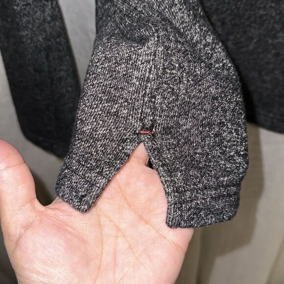 Tommy Bahama L Heather Gray Silver French Terrycloth Pullover Sweatshirt - Picture 6 of 11